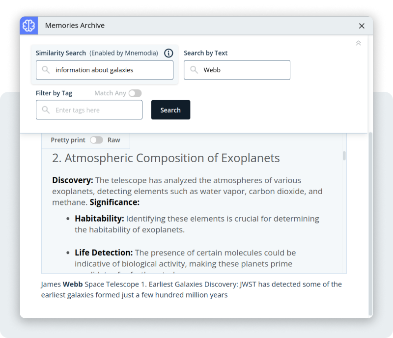 Advanced Search & Data Indexing